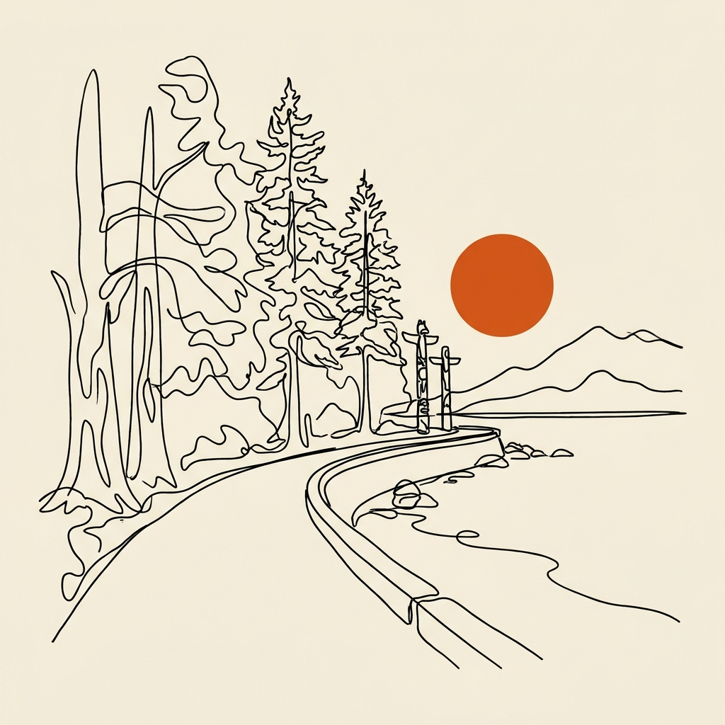 Illustration of West End in Vancouver