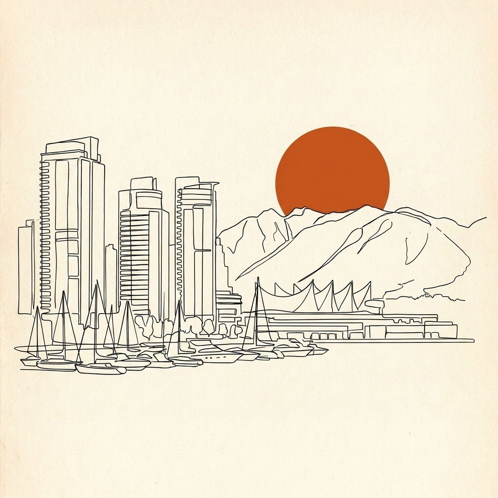 Illustration of Yaletown in Vancouver